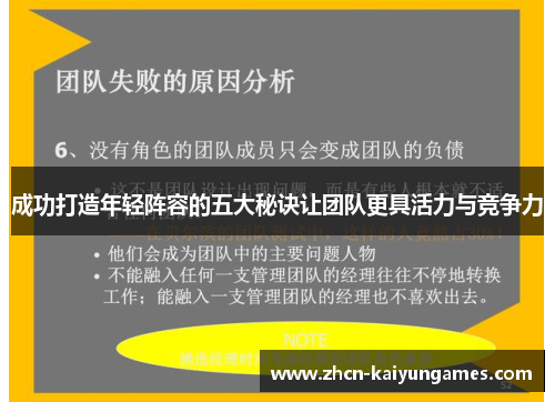 成功打造年轻阵容的五大秘诀让团队更具活力与竞争力